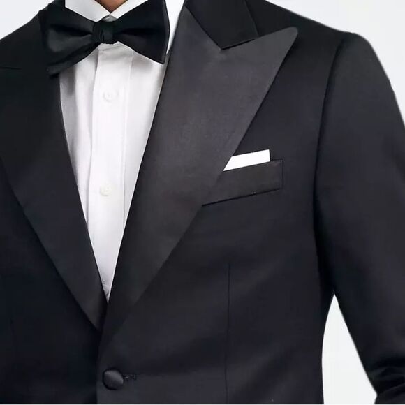 Other - NWOT Indochino | Mens Black Satin Trim Tuxedo Suit Blazer 48R